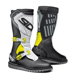 Stivali Sidi Trial Zero.2 Nero Bianco Giallo