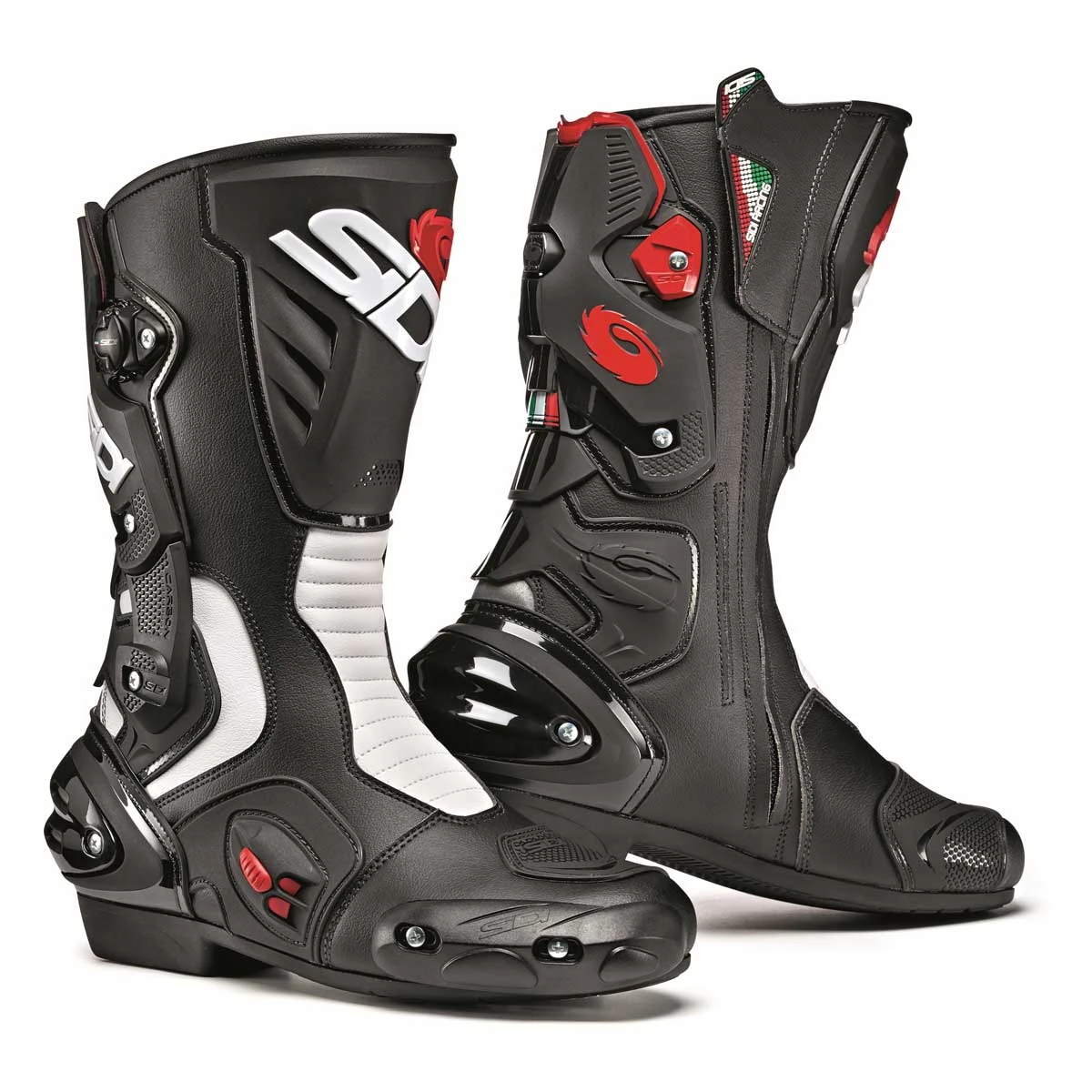 Racing Sidi Stivali Vertigo 2 Bianco Nero 3 Racing Sidi Stivali Vertigo 2 Bianco Nero